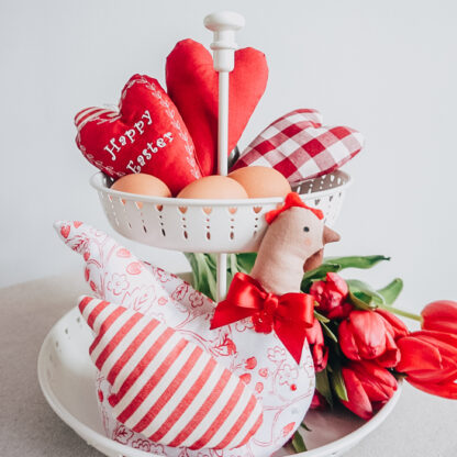 gallina-stoffa-rossa-decorazione-pasqua