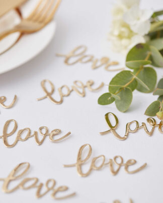 love-coriandoli-oro-tavolo-decorazioni