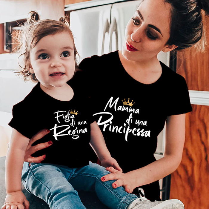 Magliette T-Shirt Personalizzate Mamma e Figlia/o \