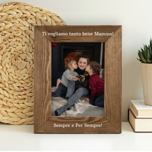 Cornice in Legno Personalizzata con Dedica - Idea Regalo Mamma