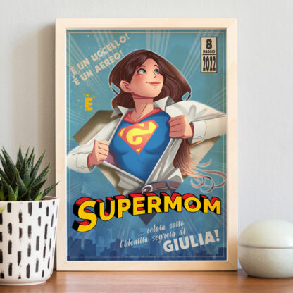 illustrazione-personalizzata-supermamma-eroe-festa-mamma