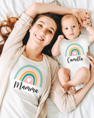 mamma-neonato-set-coordinato-body-maglietta