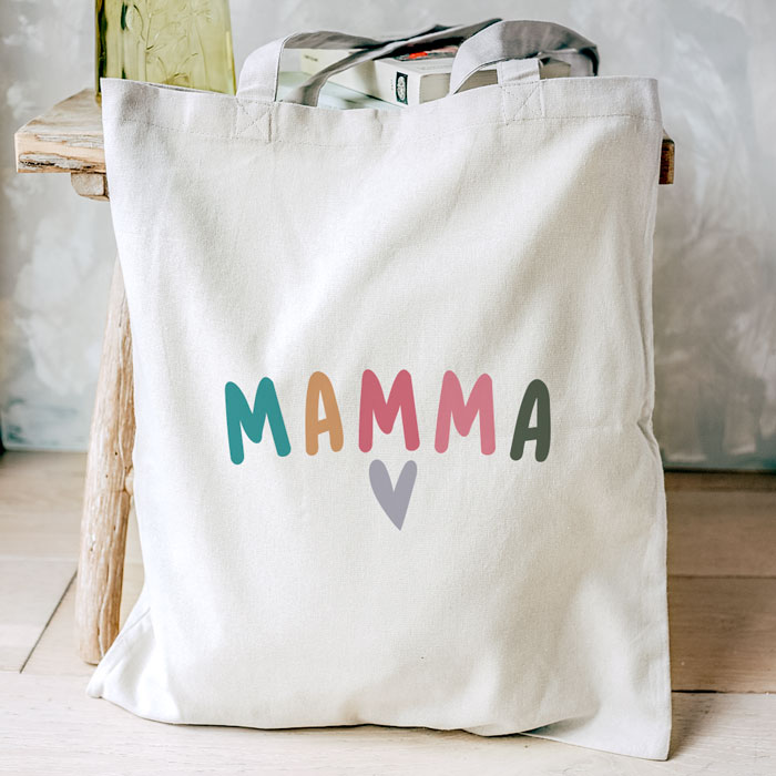 Shopping Bag Mamma PERSONALIZZABILE Festa della Mamma Prima di tutto la mia  mamma, per sempre la mia migliore amica Shopper Idea Regalo Mamma -  ColorFamily