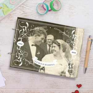 Album Scrapbooking Kraft Fai Da Te - 80 Pagine 20x20 Cm Per Ricordi, Matrimoni E Anniversari