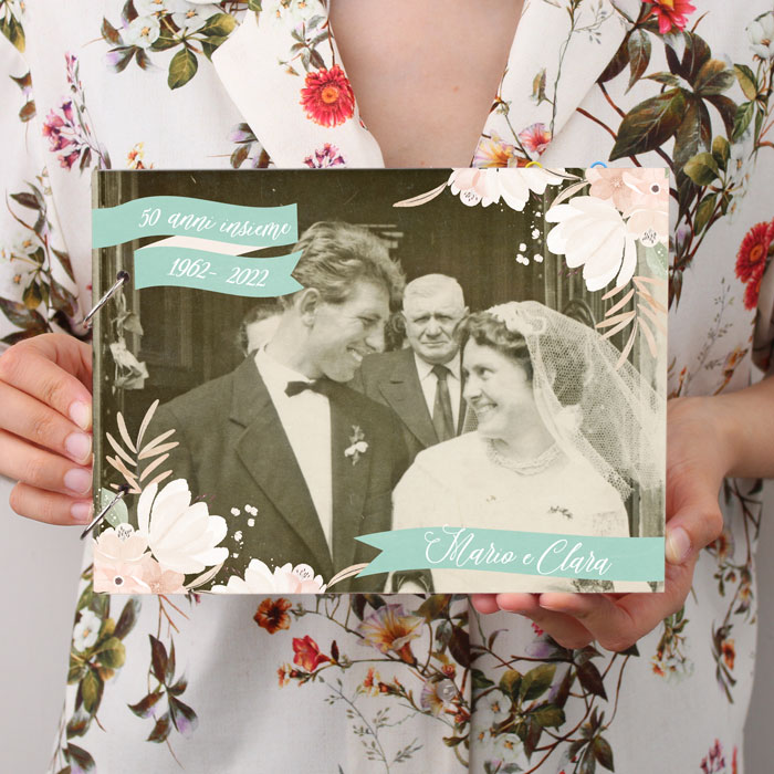 mintkind® Libro dei ricordi Il nostro matrimonio, libro dei ricordi per  coppie, fai da te, libro fotografico per matrimonio, regalo per  anniversario