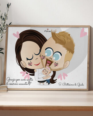 ritratto-personalizzato-regalo-padrino-madrina