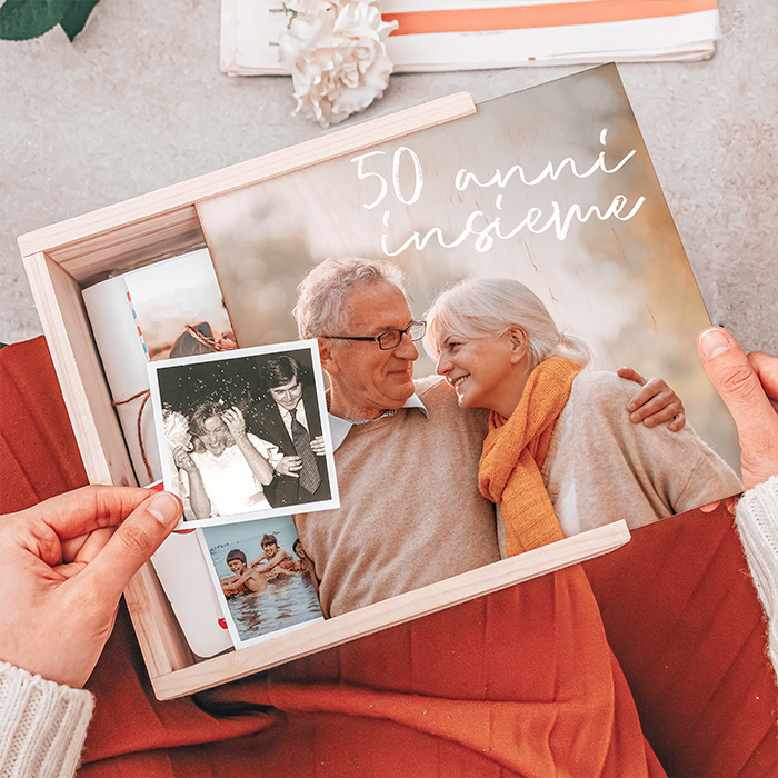 Scatola dei Ricordi Memory Box Personalizzabile con Foto e Dedica - Idea  Regalo per Anniversario
