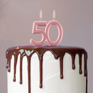 Candele-compleanno-rose-gold-metallizzato-8cm---50-anni