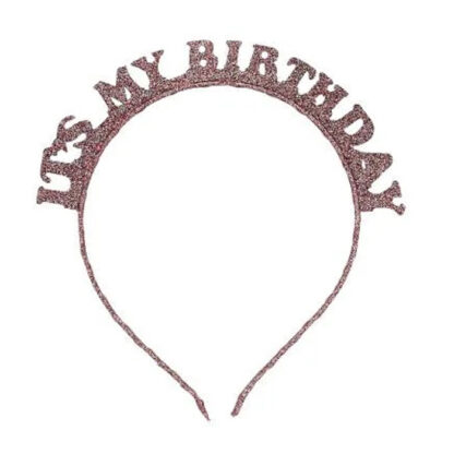 Cerchietto-oro-rosa-glitter-compleanno-It's-my-birthday