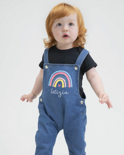 salopette-bambini-personalizzata-abiti-vestiti-baby-infanzia-arcobaleno-tuta-jeans