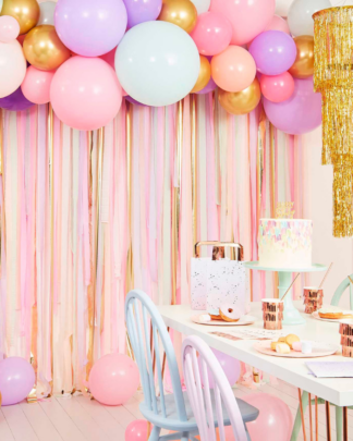 Centrotavola Compleanno A Nido D'Ape - Set 8 Pezzi Multicolore Per Decorazioni Feste Bambini