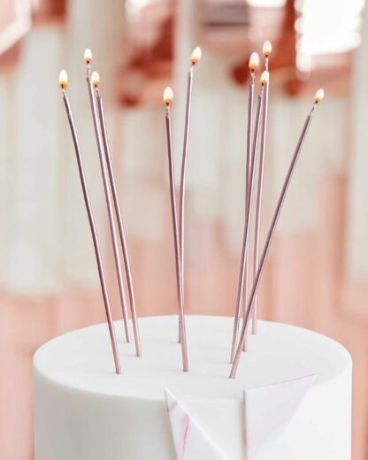 candeline-alte-rose-gold-decorazione-torta-compleanno