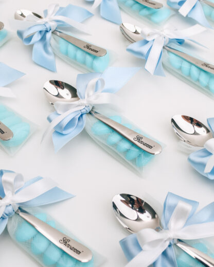 Cucchiaino Battesimo Bambini In Argento 925 Con Ambra - Fish Design, Confezione Regalo - Foto 8