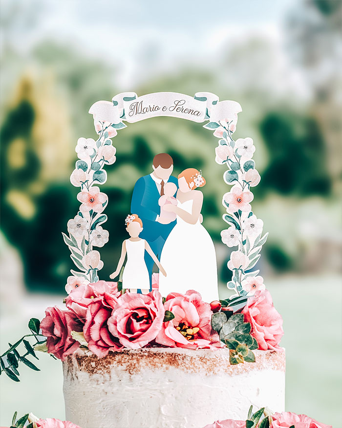 Cake Topper, Decorazione della Torta Nuziale Topper per torta nuziale  Coppia di Sposi Decorazione Ornamenti per Sposi per Festa di Vacanze  Matrimonio : : Casa e cucina