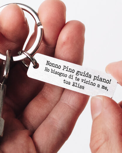 Portachiavi Regalo Per Nonna – ‘La Migliore Nonna Del Mondo’ – Gioiello Personalizzato In Acciaio Inox Con Scatola Velluto – Idea Compleanno O Festa Della Mamma
