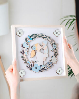 regalo-nascita-ritratto-personalizzato-cornice-quadro