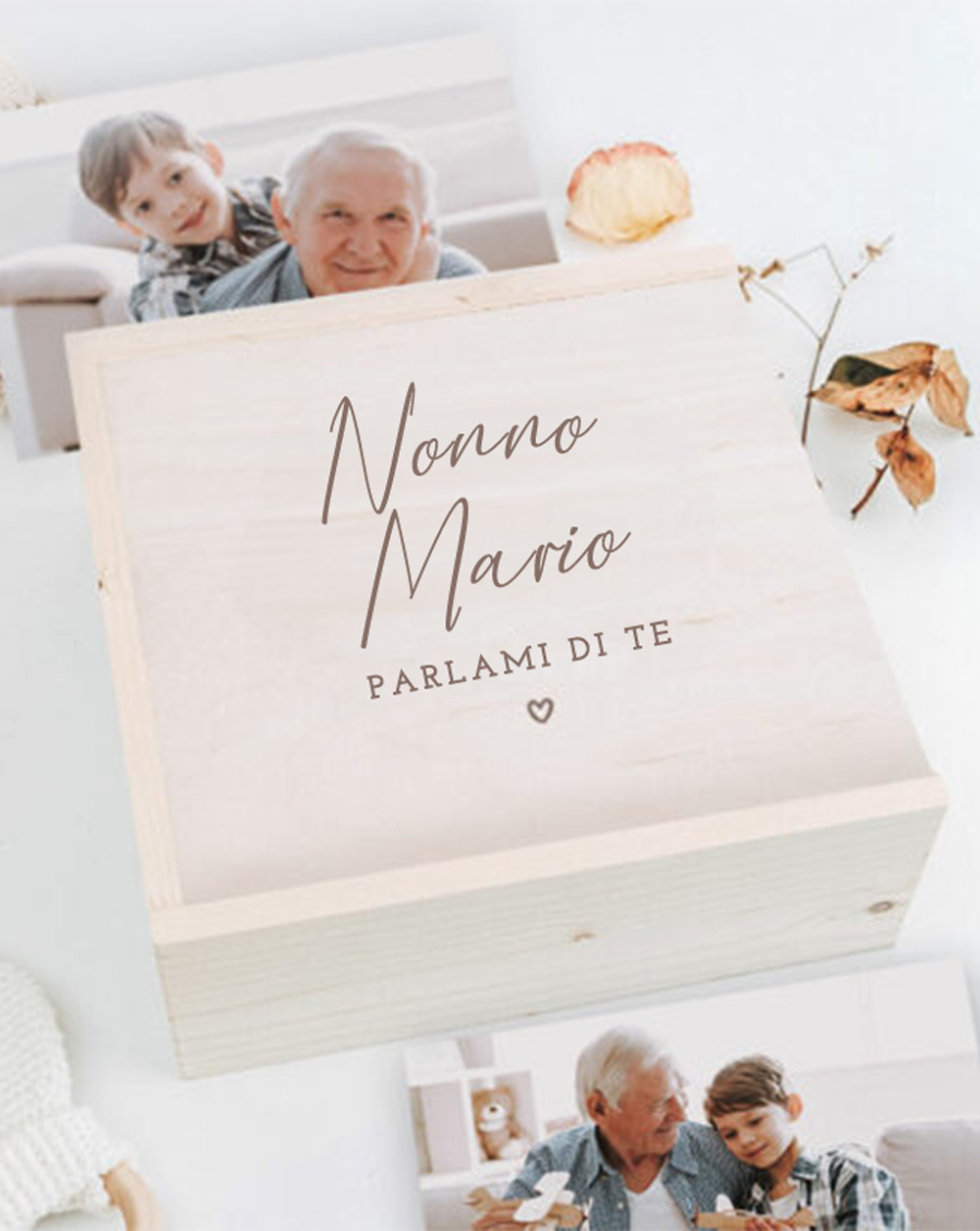 Scatola dei Ricordi per i Nonni Personalizzabile Nonno Parlami di Te -  Idea Regalo per Festa dei Nonni