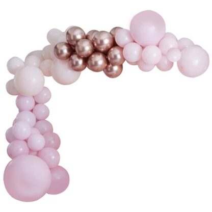 arco-palloncini-rosegold-rosa-feste-3
