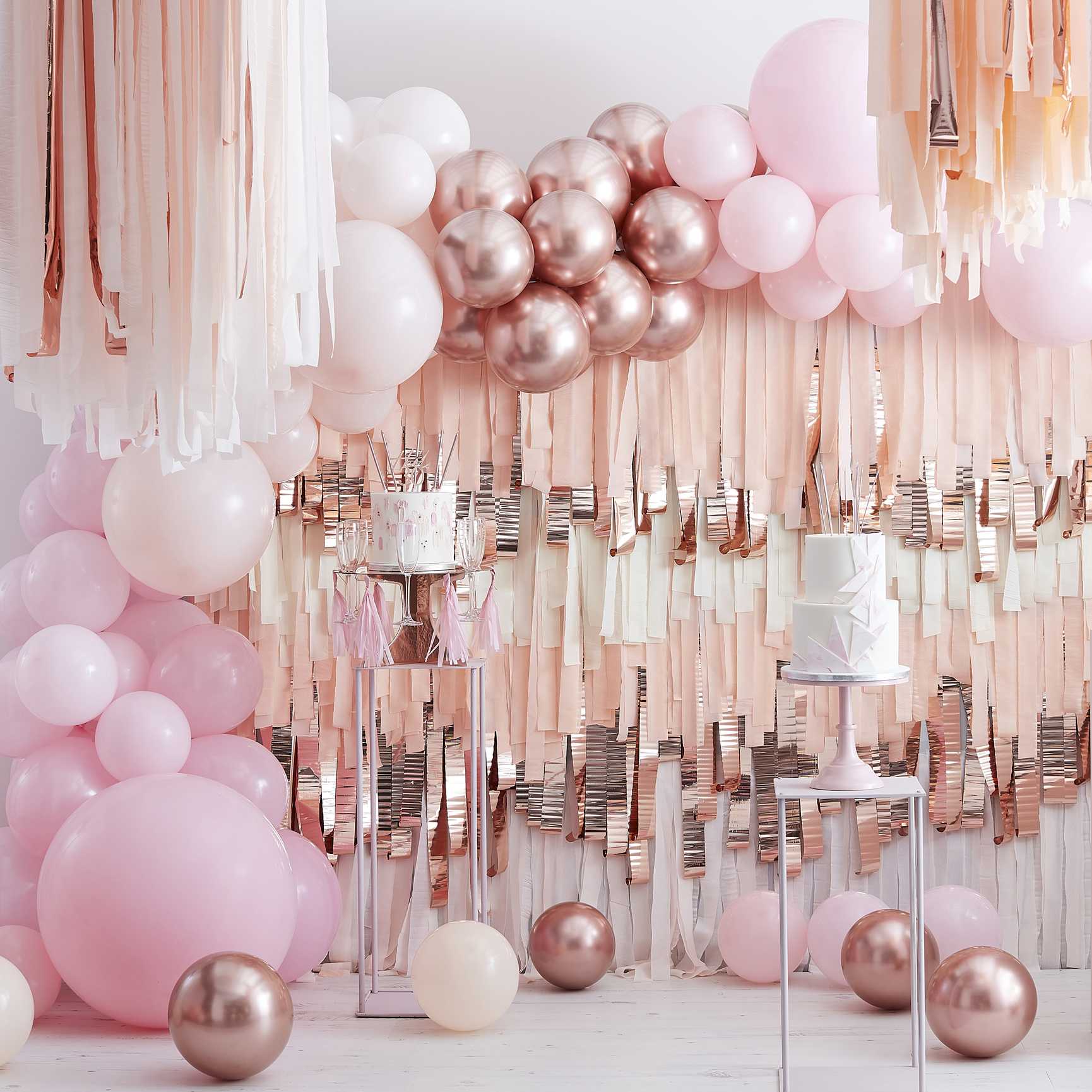 Kit per Arco di Palloncini Rosa e Rose Gold – Eventi di Laura