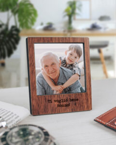 Cornice Personalizzata Per Nonno Con Foto Inclusa | Regalo Festa Dei Nonni, Compleanno, Natale | Formato 13x18, 15x20 O 20x30 | Scelta Tema E Nome