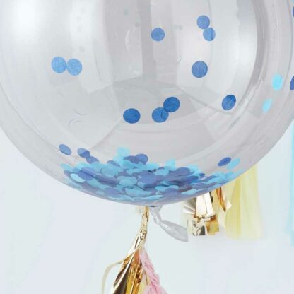 palloncino-sfera-trasparente-coriandolo-azzurro-babyshower-1