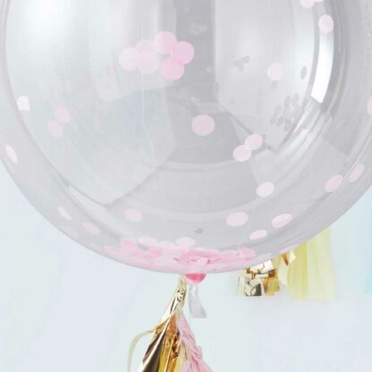 palloncino-sfera-trasparente-coriandolo-rosa-babyshower-2