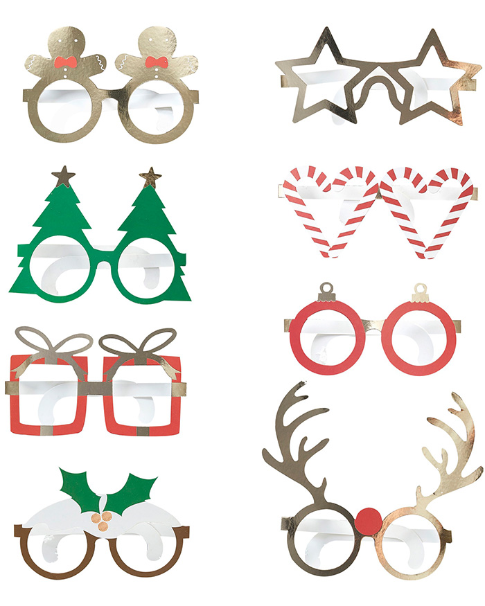 Occhiali di Natale Divertenti - Gadget per Feste di Natale