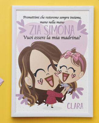 quadretto-caricatura-cartoon-simpatico-madrina