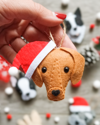 decorazione-albero-natale-pallina-cane-natalizio-feltro-pannolenci-4