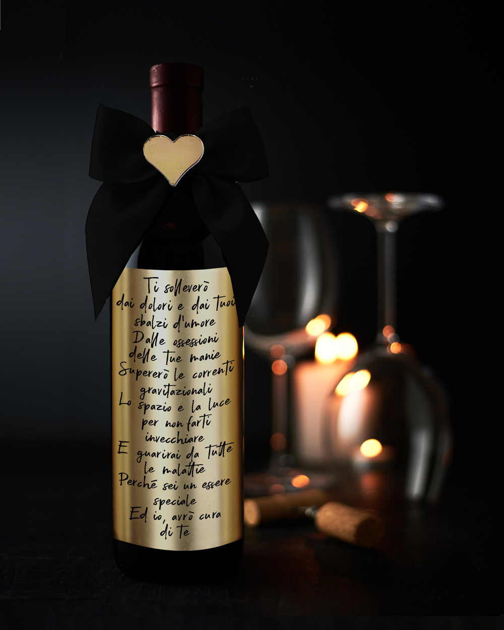 BOTTIGLIA-vino-personalizzata-etichetta-oro-parole-frase-amore