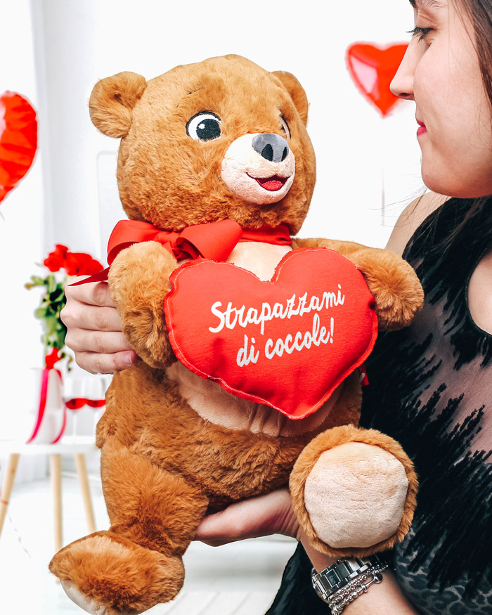 Morbido Orsetto di Peluche Ti amo con Cuore Rosso Soffice e  Personalizzabile con Dedica. Idea Regalo Romantica per San Valentino per  Lei, Fidanzata, Moglie, Compagna