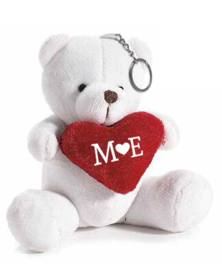 portachiavi-orso-peluche-san-valentino-iniziali-bianco