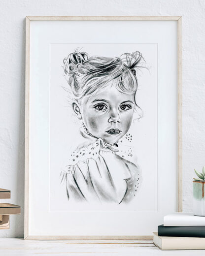ritratto-bambina-realo-personalizzato-compleanno-comunione