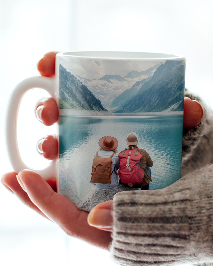 Tazza personalizzata buon san valentino ti amo con foto