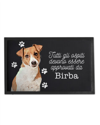 BAGEYOU Zerbino Personalizzato con Il Mio Cane Amore Setter Inglese Non Hai Bisogno di Bussare Sappiamo già Che Ci Sei Tappetino 60 x 40 cm