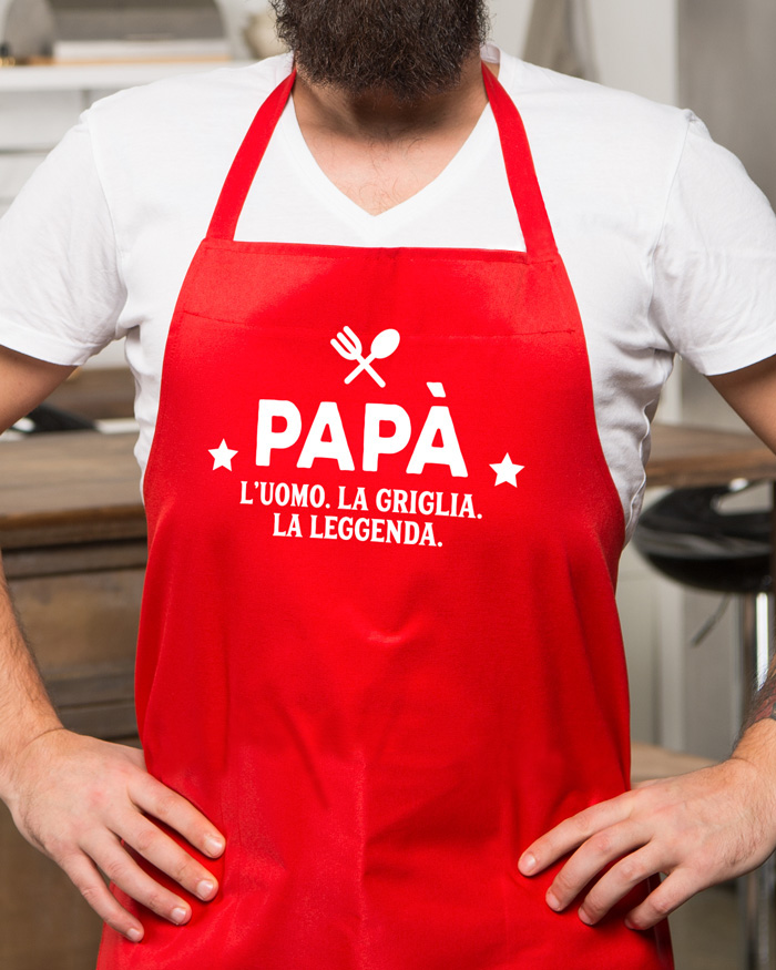 Grembiule da Cucina Papà, l'Uomo, la Griglia, la Leggenda - Idea Regalo  Divertente per Festa del Papà, Papà che Amano Cucinare, Compleanno