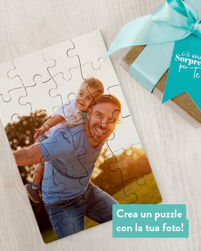 Puzzle Personalizzato con la Tua Foto - Idea Regalo Divertente per Papà,  Festa del Papà, Compleanno