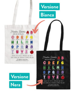 borsa-shopper-tela-bianca-lettere-maestra-personalizzabile-scuola-bambini