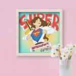 cornice-quadrata-illustrazione-rappresentant-personalizzabile