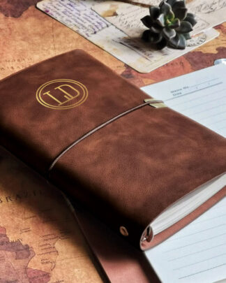 Quaderno Taccuino Agenda Stile Vintage in Ecopelle con Anelli  Personalizzato con Elastico e Clip Dorate Anelli e Pagine Removibili Ideale  come Regalo Maestro, Laurea