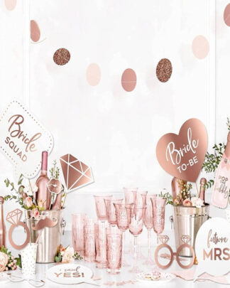 Album Fotografico Addio Al Nubilato Ginger Ray - Design Floreale Oro Rosa | 50 Foto