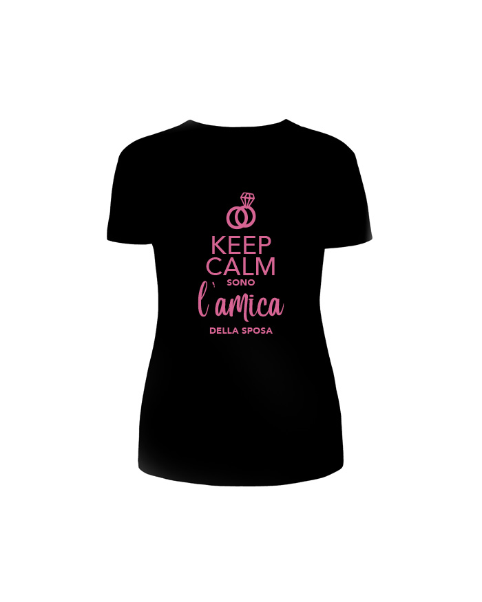 Hero Tee T-Shirt Addio Al Nubilato 'Keep Calm Sono La Testimone Della Sposa' - Maglietta Donna Divertente Per Feste