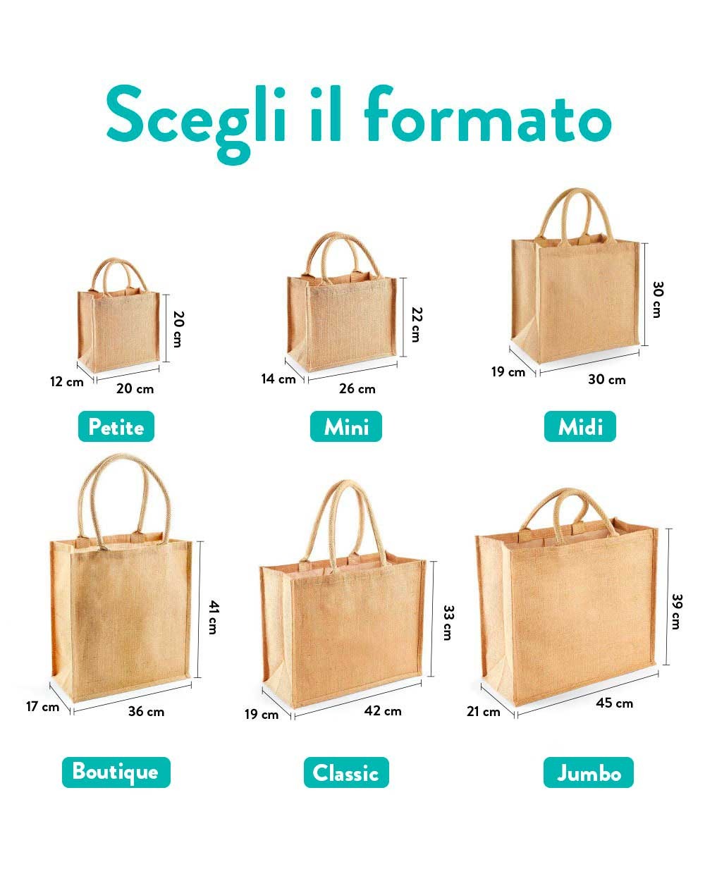 Personalizza la Borsa Judi in Juta e Cotone!