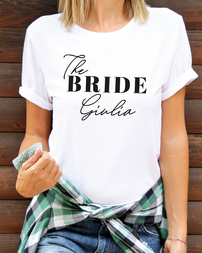 T-shirt donna La Collega della sposa: checklist! Idea regalo per festa di  Addio al Nubilato!