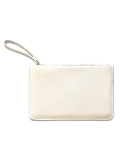 Pochette in Ecopelle Personalizzata con Iniziali e Corona d'Alloro – Idea Regalo per Laurea, per Lei - immagine 4