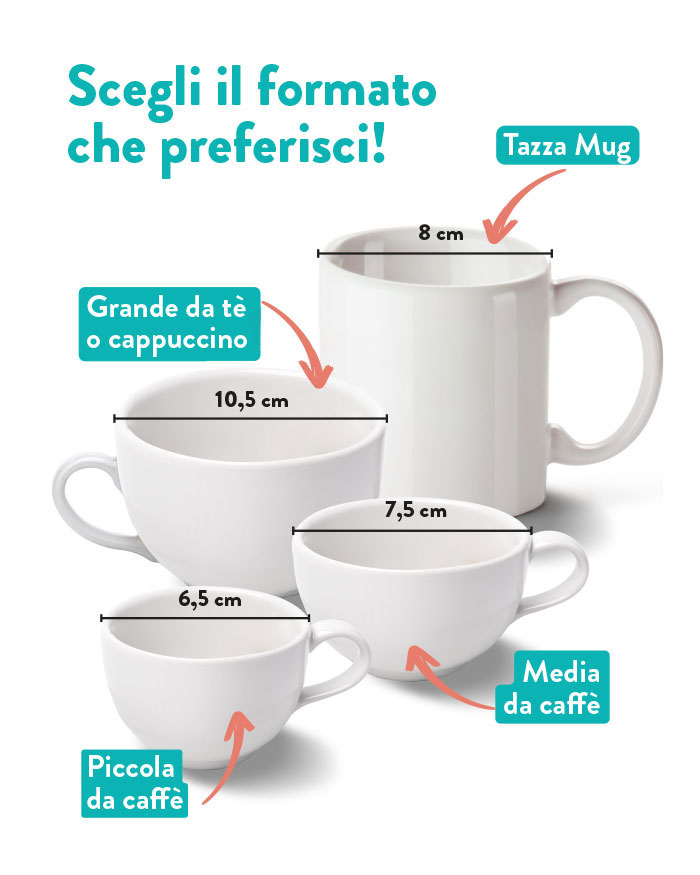 Tazza Caffè Personalizzata Con Nome Giulio E Piattino - Ceramica 240ml Microonde - Foto 5