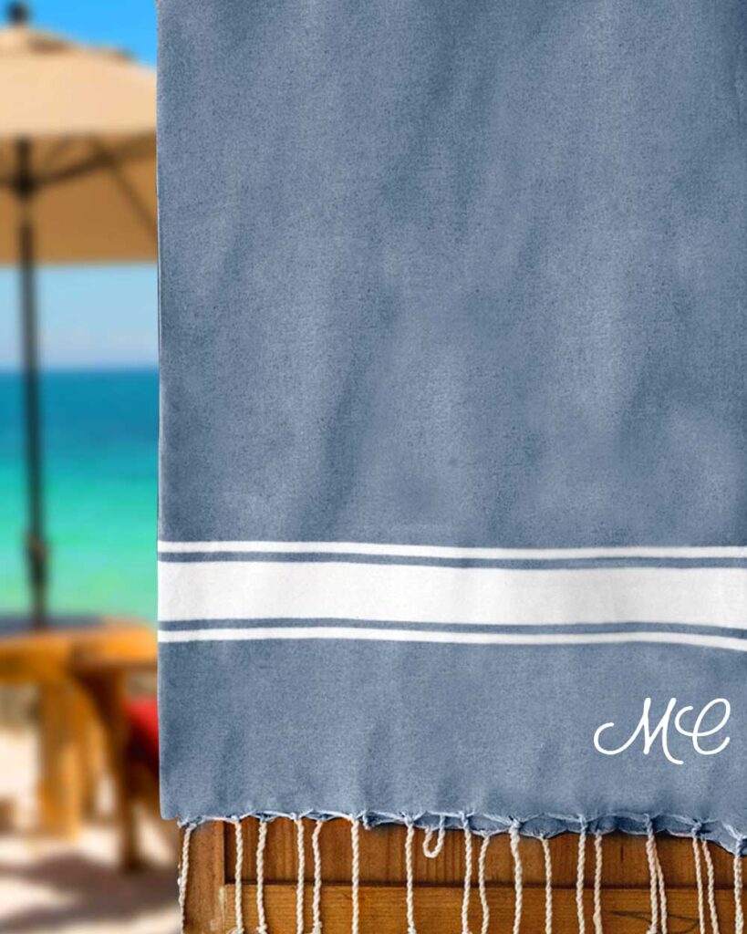 telo-mare-blu-regalo-iniziali-personalizzato