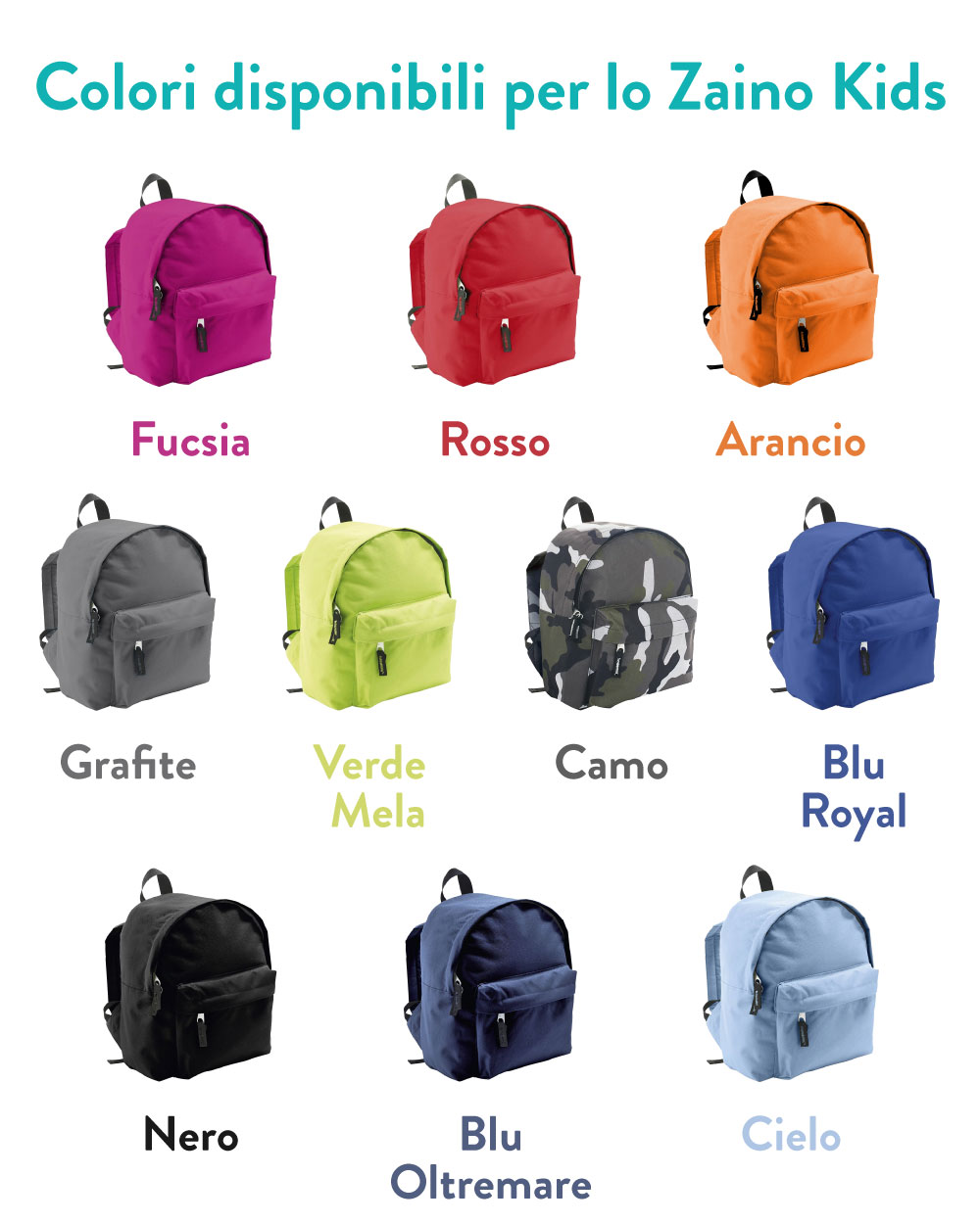 SET ASILO personalizzato, zainetto scuola materna : .it