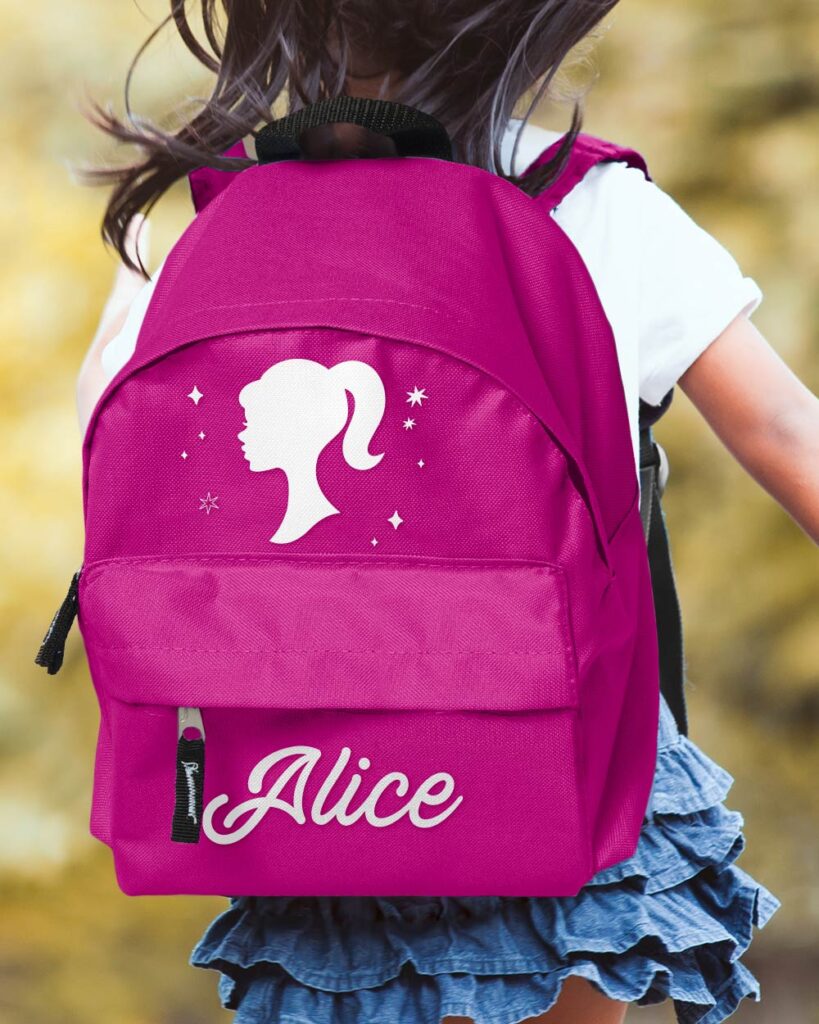 Zainetto per Scuola e Asilo Personalizzato con Nome e Barbie - Idea Zaino  Scuola per Bambina, Back to School