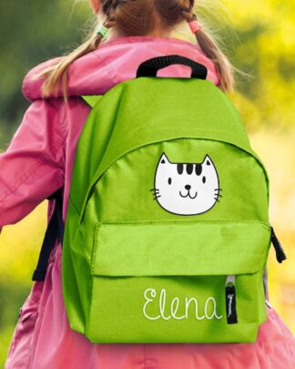 zaino-scuola-bambina-gatto-gattino-verde-personalizzabile02
